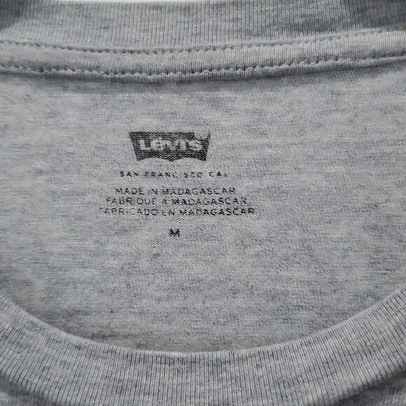 Levi’s Strauss 2 Horse Classic Grey 100% Cotton Tee, Medium - Picture 2 of 6